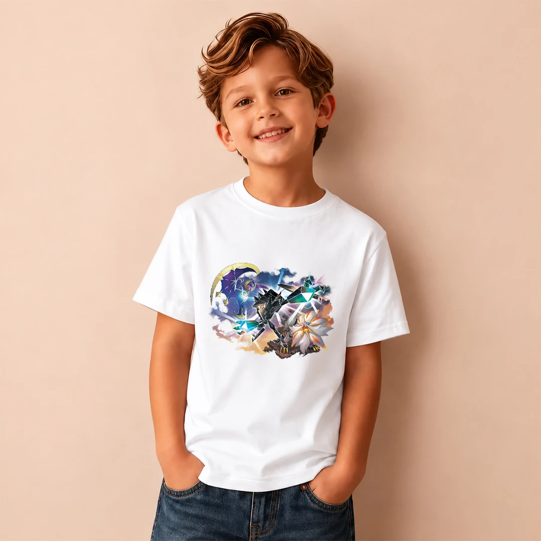Pokemon Ultra Beast Legendary Monsters Graphic Men Women and Kids T Shirt Boys Anime Cartoon Casual Short Sleeve Children Tee
