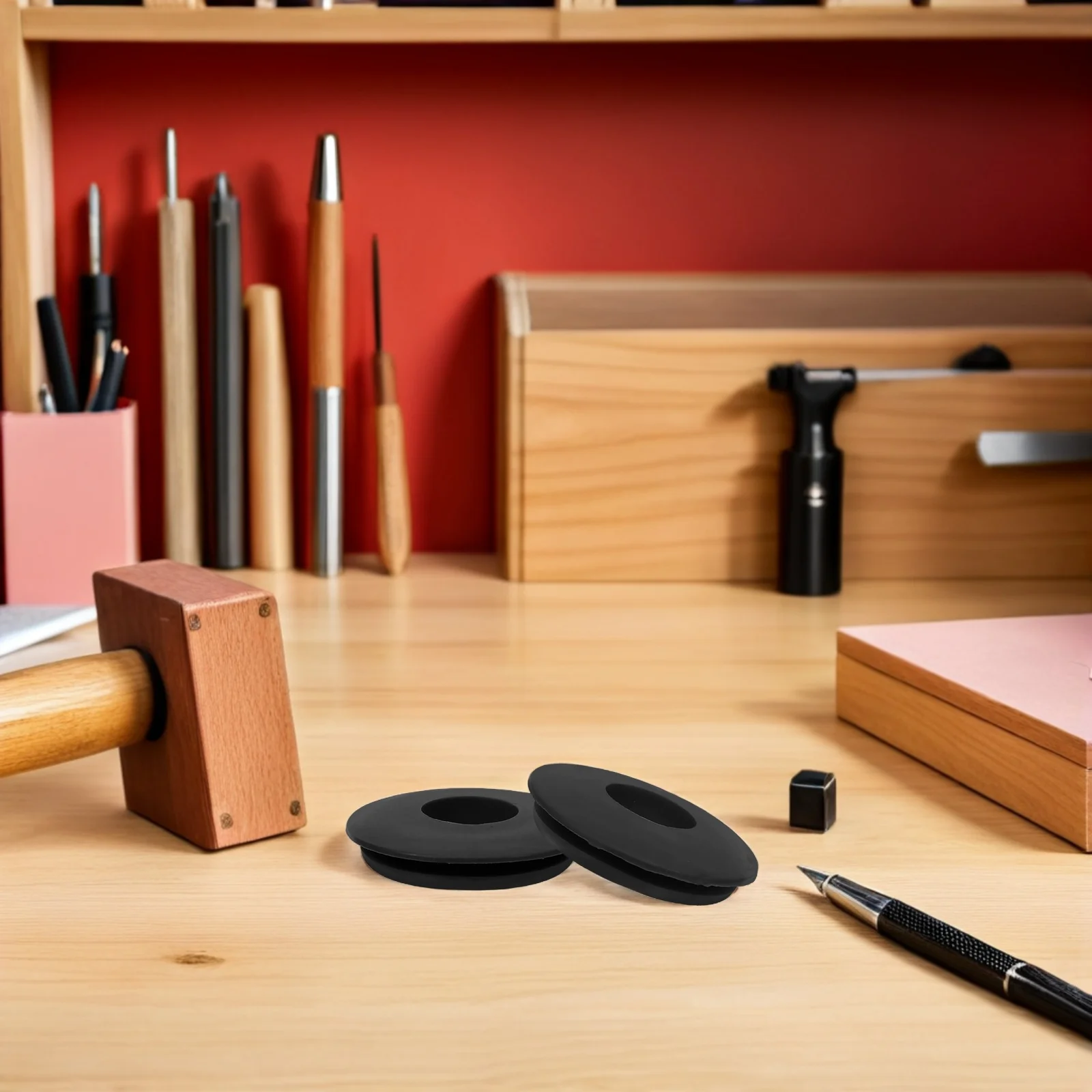 

20pcs Black Rubber Grommet Kit For Trailer Brake Seals Universal Semi Truck Accessories Air Brake Hose Connectors - Durable