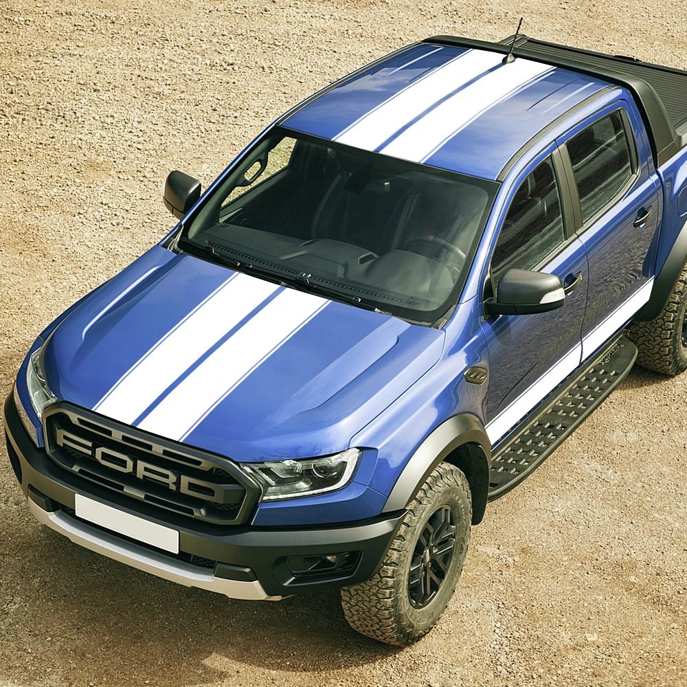 Car Stickers Fit For Ford Ranger 2015 2016 2017 2018 Raptor Pickup Hood Side Door Roof Back Door Graphic Stripe Vinyl Decals