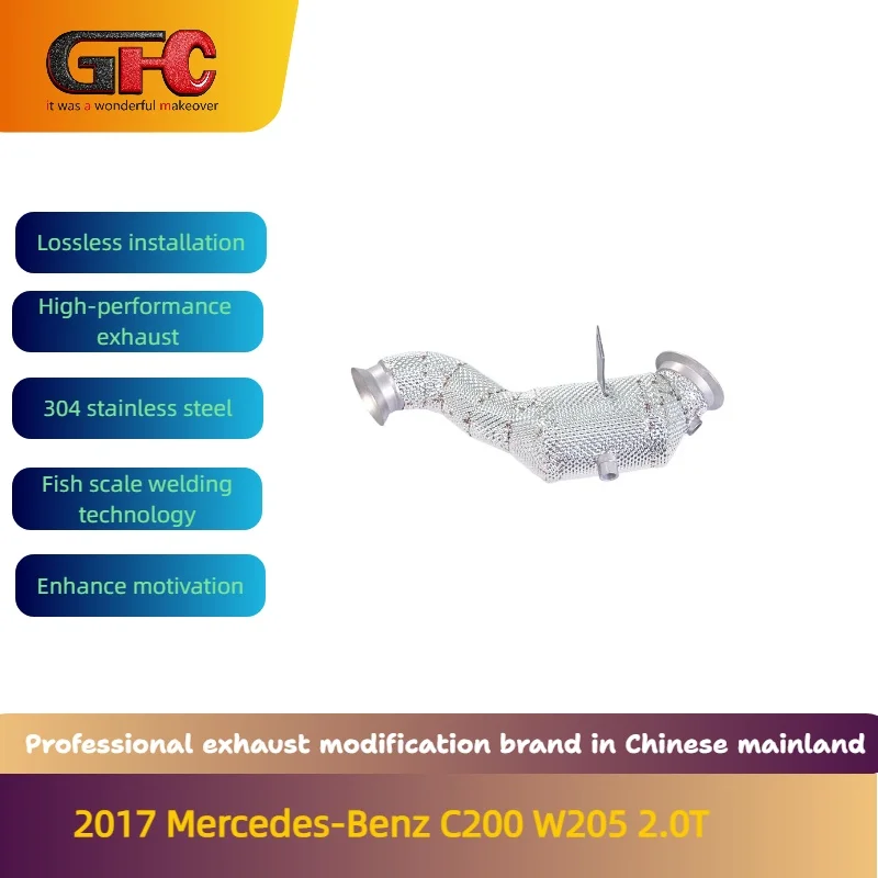 

GFC brand for the 2017 Mercedes-Benz C200 W205 2.0T 100 cell catalytic pipe