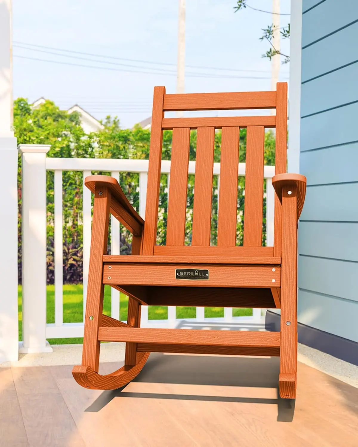 Outdoor Rocking Chair Set for Porch (Chair Set of 2 Light Orange) Product Dimensions	32.5