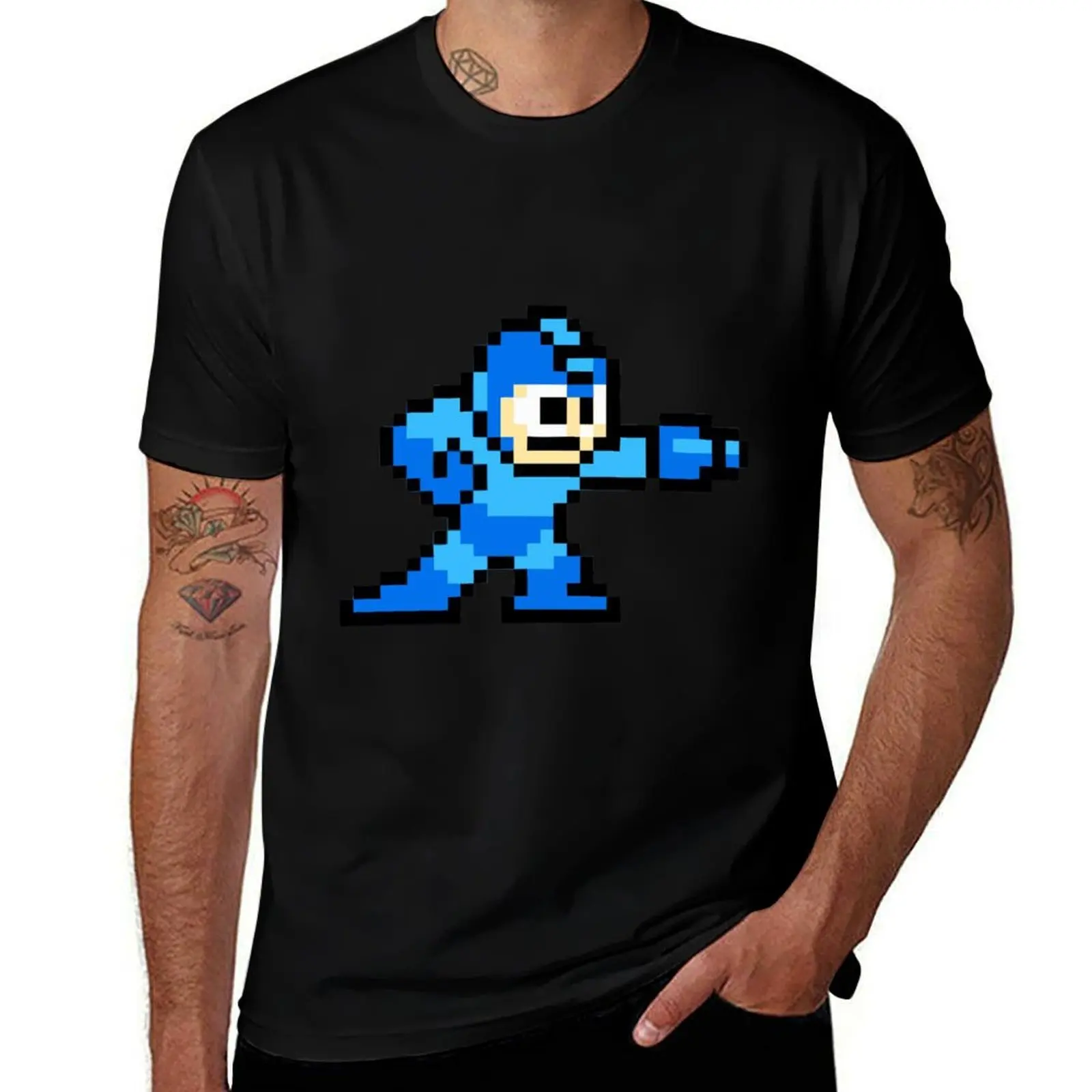 

Mega Man Game 8-Bits T-Shirt black cotton t-shirt plain for man package man t shirt graphic T-Shirt