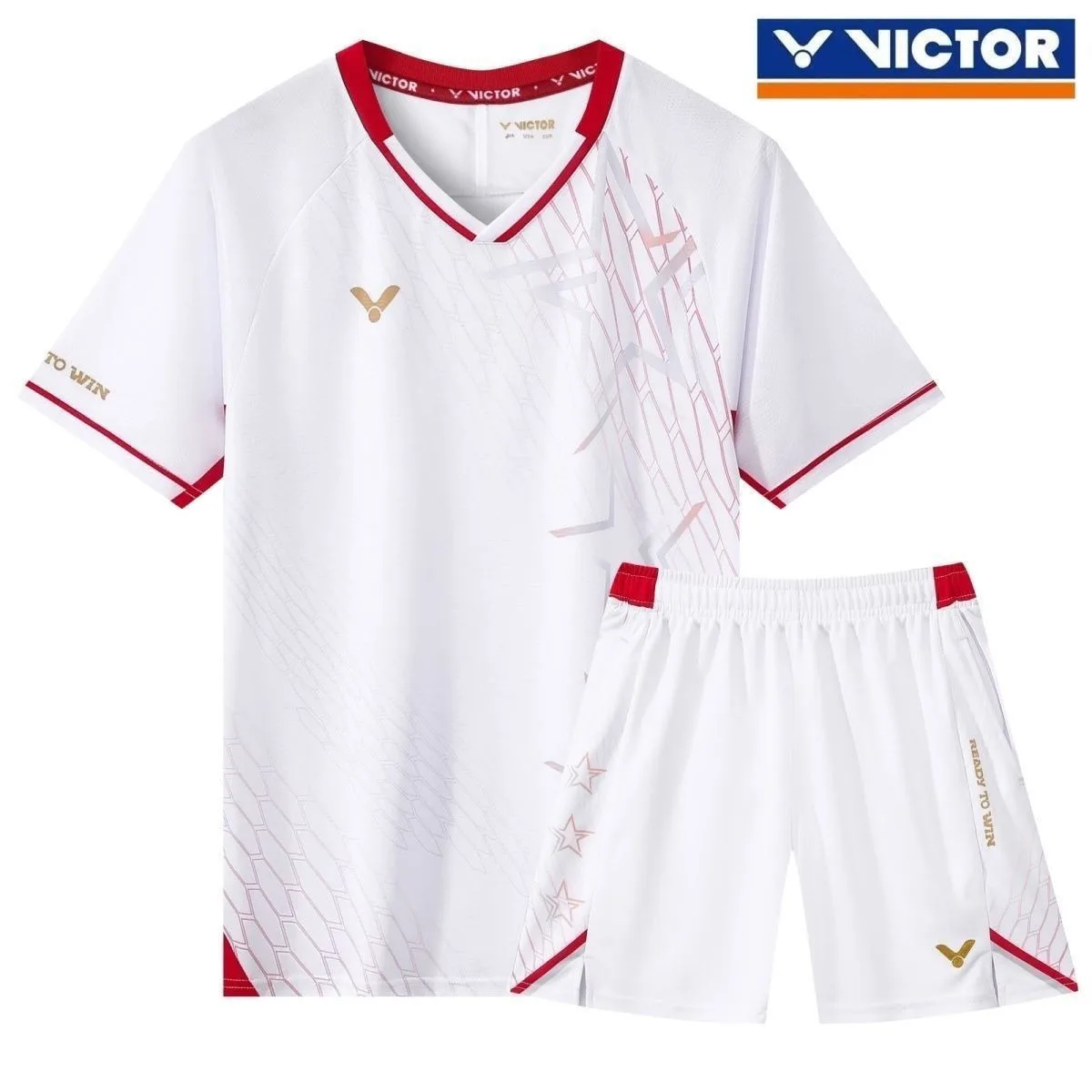 

VICTOR Victory new Badminton Clothes Men And Women T-shirt Golf Tennis And Table Tennis Shirt Breathable Sports Shorts