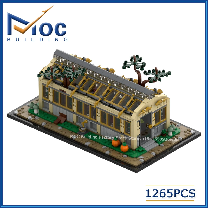 

MOC Building Blocks Classic Movie Series Scene Greenhouse For Set 76445 Expansion Model DIY Assemble Bricks Collection Toys Gift