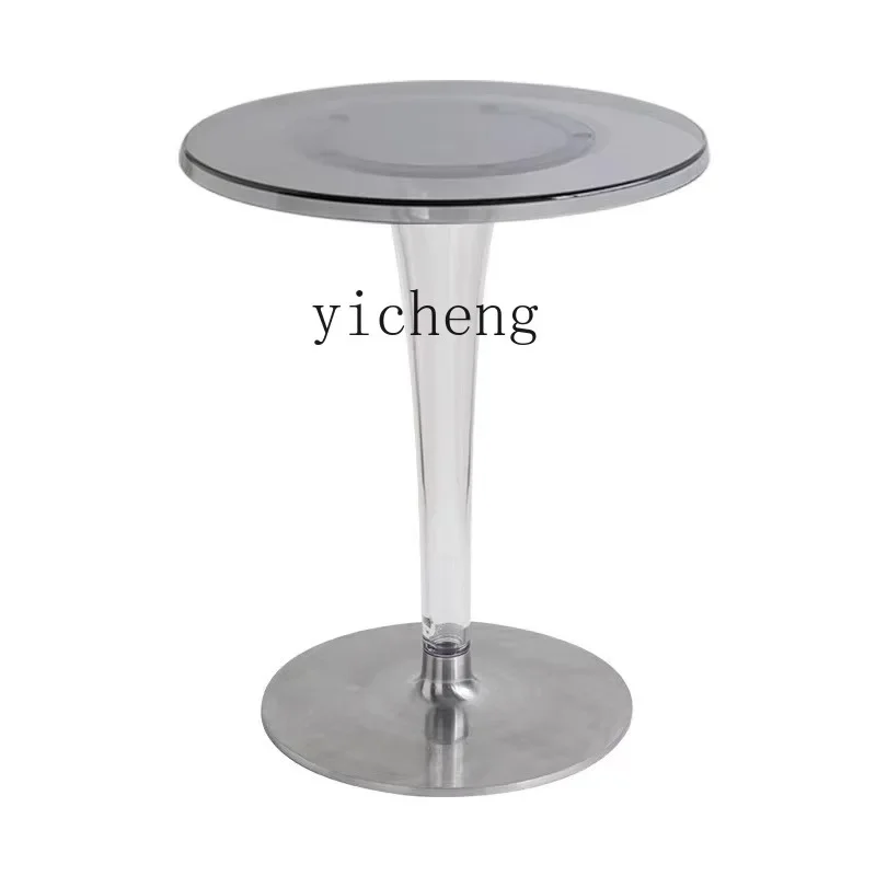 XL Acrylic Dining Table Household Transparent Tulip round Table Dining Room Negotiation Table