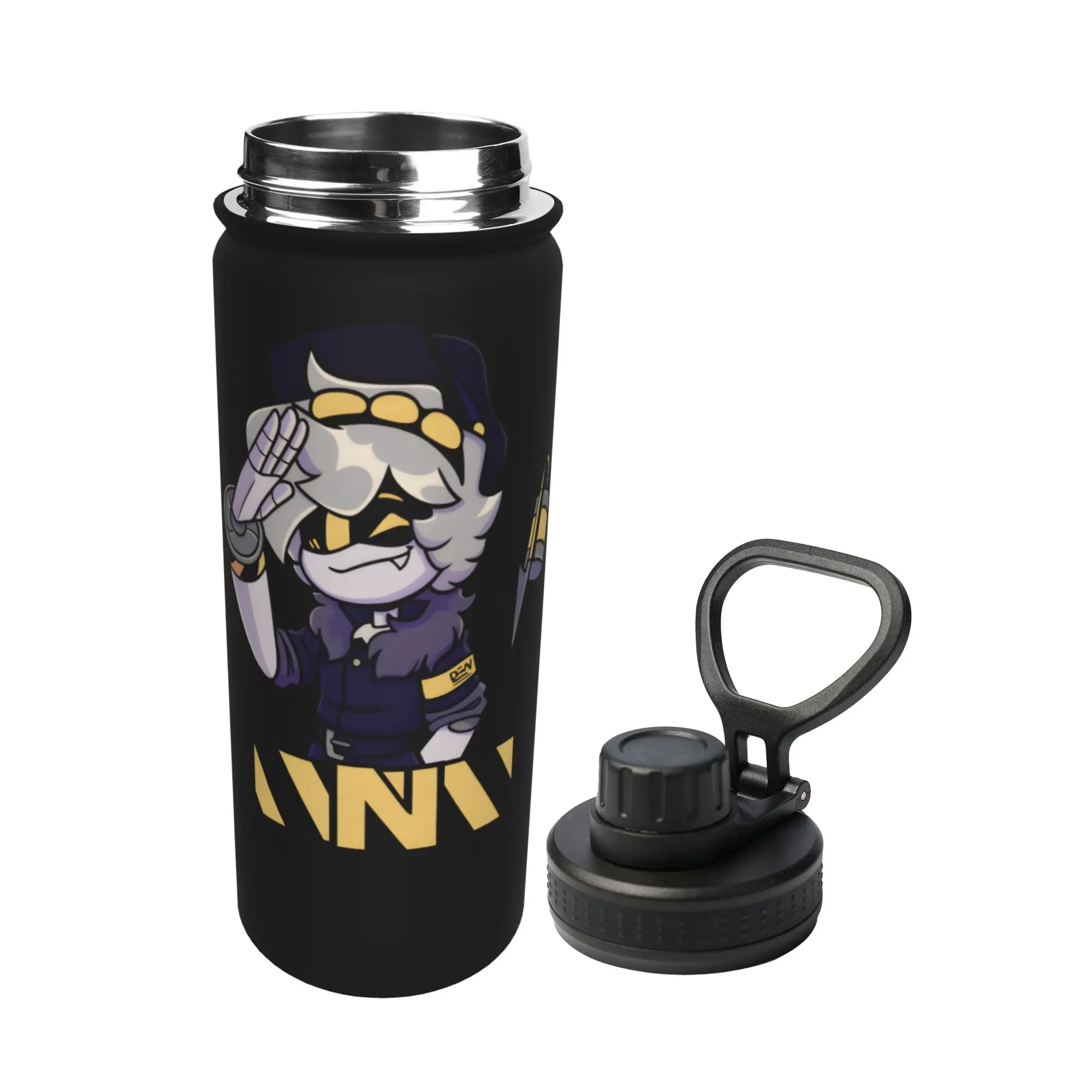 Uzi Doorman Murders Drones 18OZ Sports Insulated Kettle  Thermal Cup Vacuum Flask Double Wall Mug Hot Cold Drink