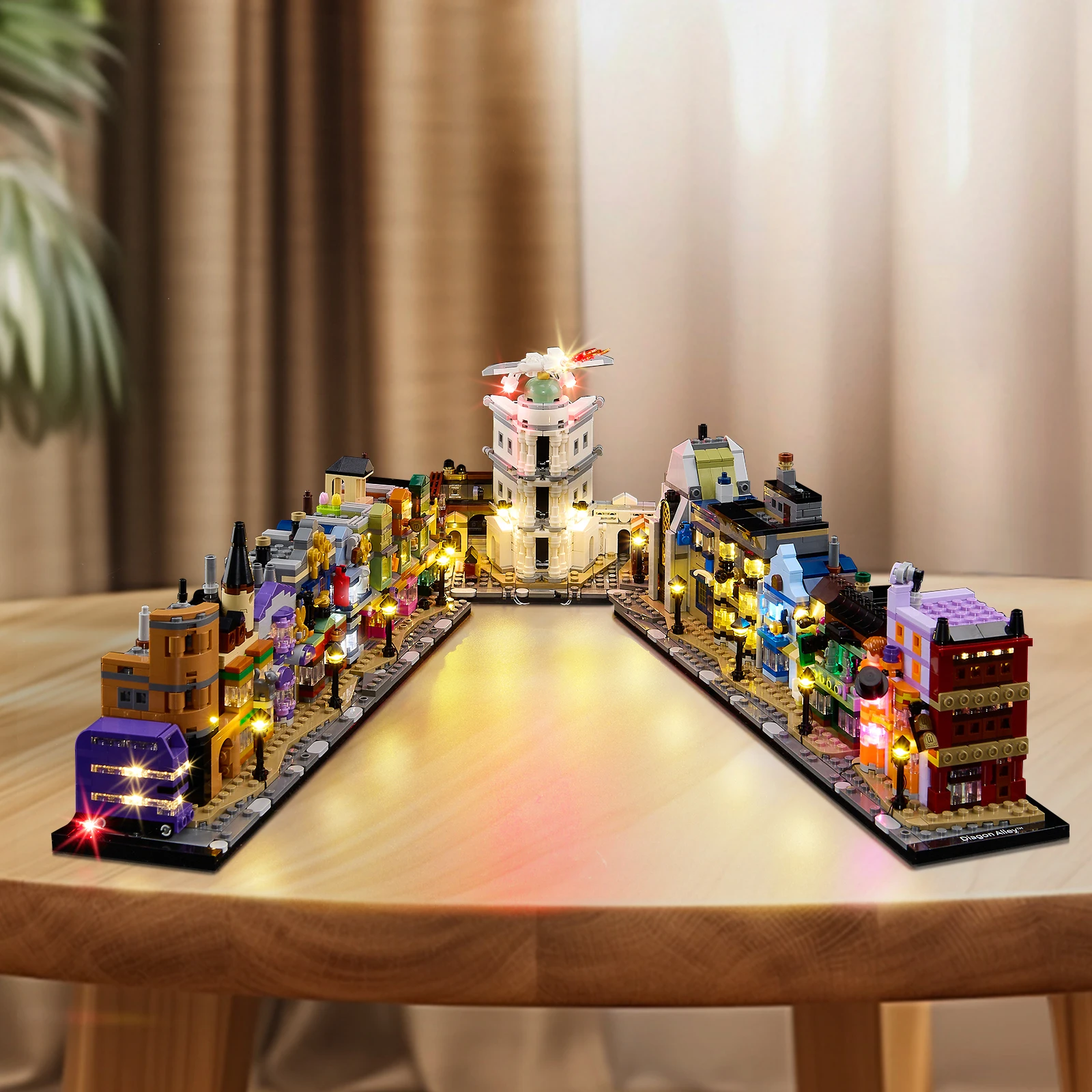 EASYLITE LED Light Kit for Diagon Alley Wizarding Shops 76444 Building Blocks Toys Lamp Set (Not Included The Model)