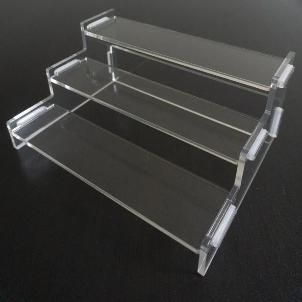 

Three-Tier Acrylic Display Stand Clear Storage Holder For Cosmetics Cake Dessert Organizer Tiered Shelf Home Decor