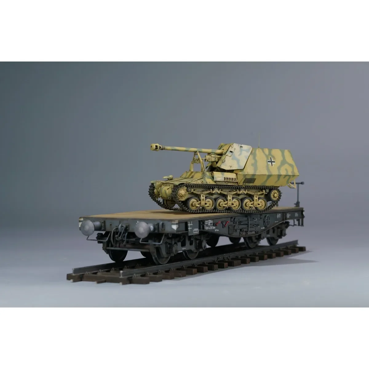 Zimi 35075 1/35 75mm マルダー I 対戦車砲 & 50T SSy45 フラットカートレーラー (2 in1) キット組立プラスチックモデルキット