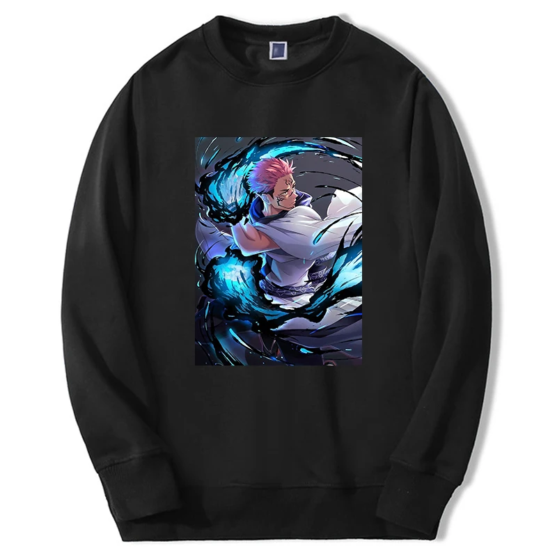 

Jujutsu Kaisen Anime Hoodies Ryomen Sukuna Sweatshirts Graphic Fashion Pullover Men Women Long Sleeve Streetwaer Harajuku 4XL