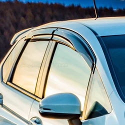 Acrylic PMMA Side Window Deflector Weather Shield Visor Rain Eyebrow Shelter Fits 2003-2020 Honda FIT3 GK5 JAZZ MUGEN