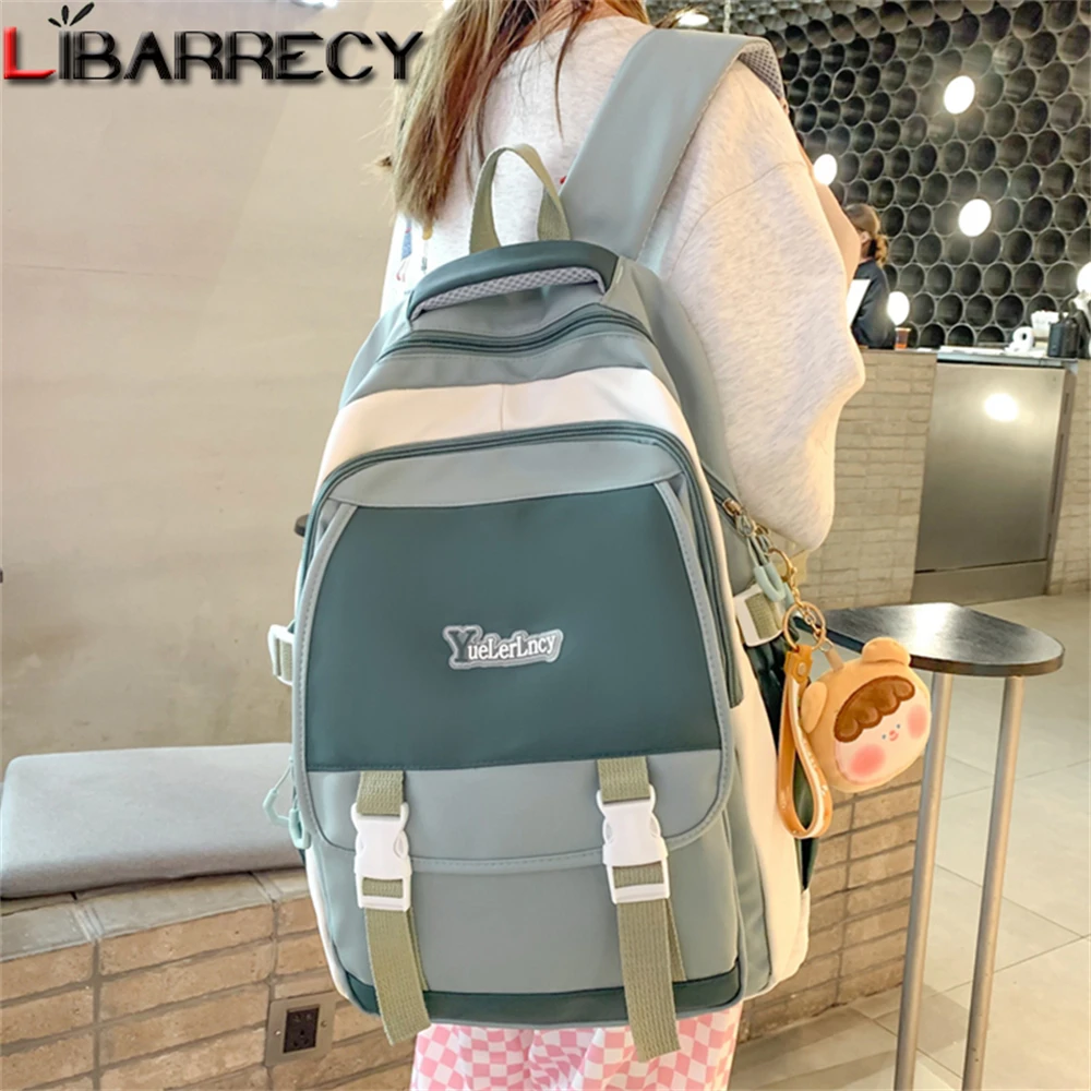 Mochilas impermeables de nailon para mujer, mochila escolar ligera de hombro grande, mochila para adolescentes, mochila escolar de moda de viaje