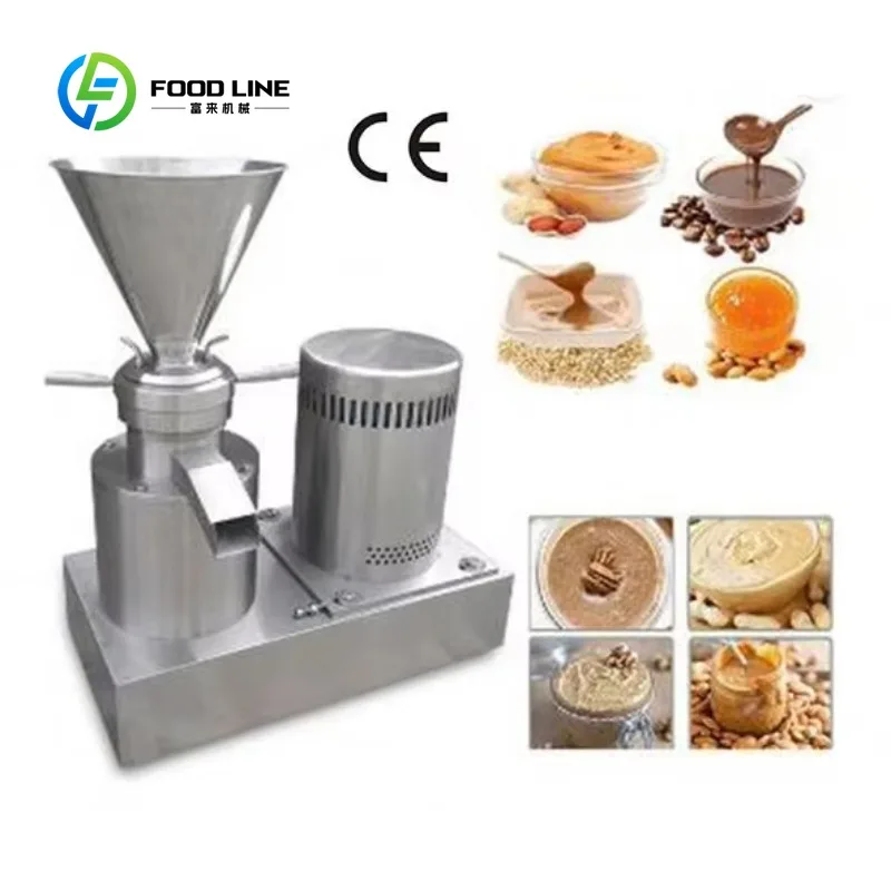 Colloid Mill Peanut Butter Making Machine Food Sesame Cocoa Beans Grinding Mill Engine-Driven Bakery Flour Mill Customized