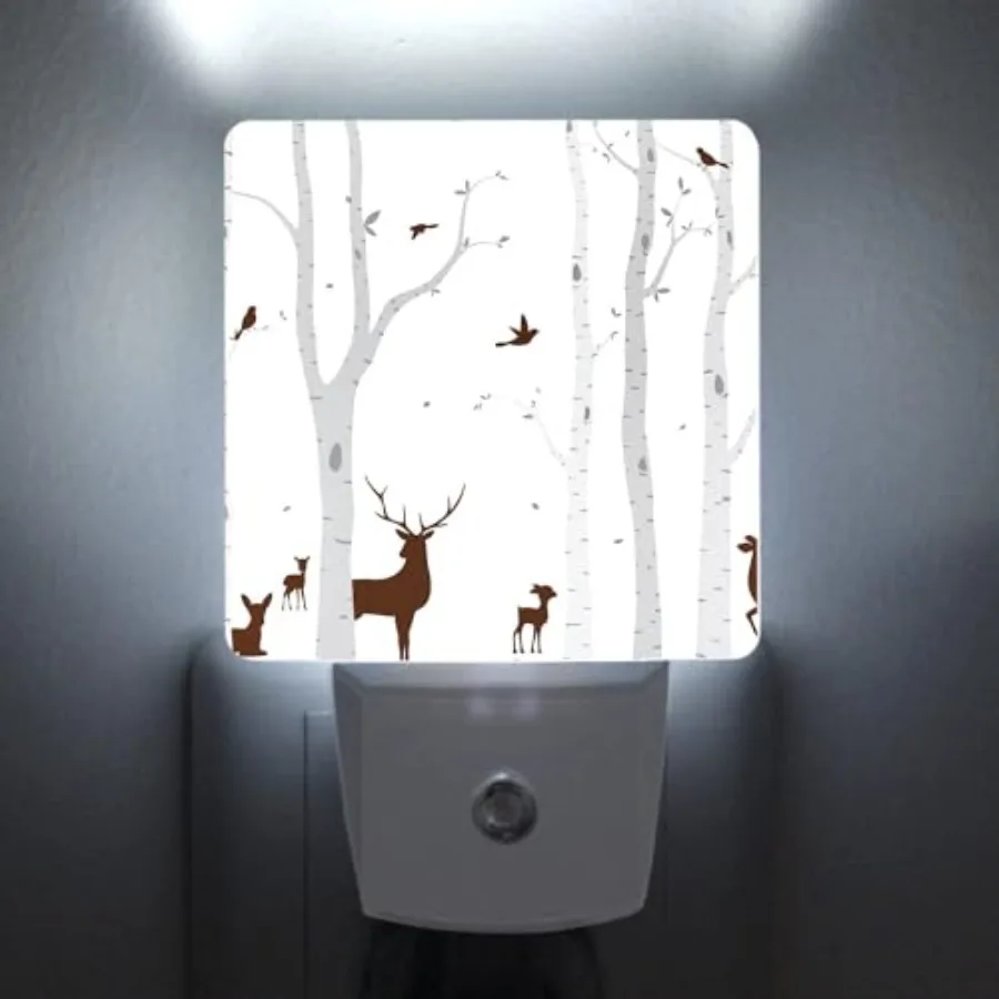 

Night Light Plug-in Dusk to Dawn Smart Sensor White Led Nightlight for Bedroom Bathroom Kitchen Hallway Stairs Energy Efficient