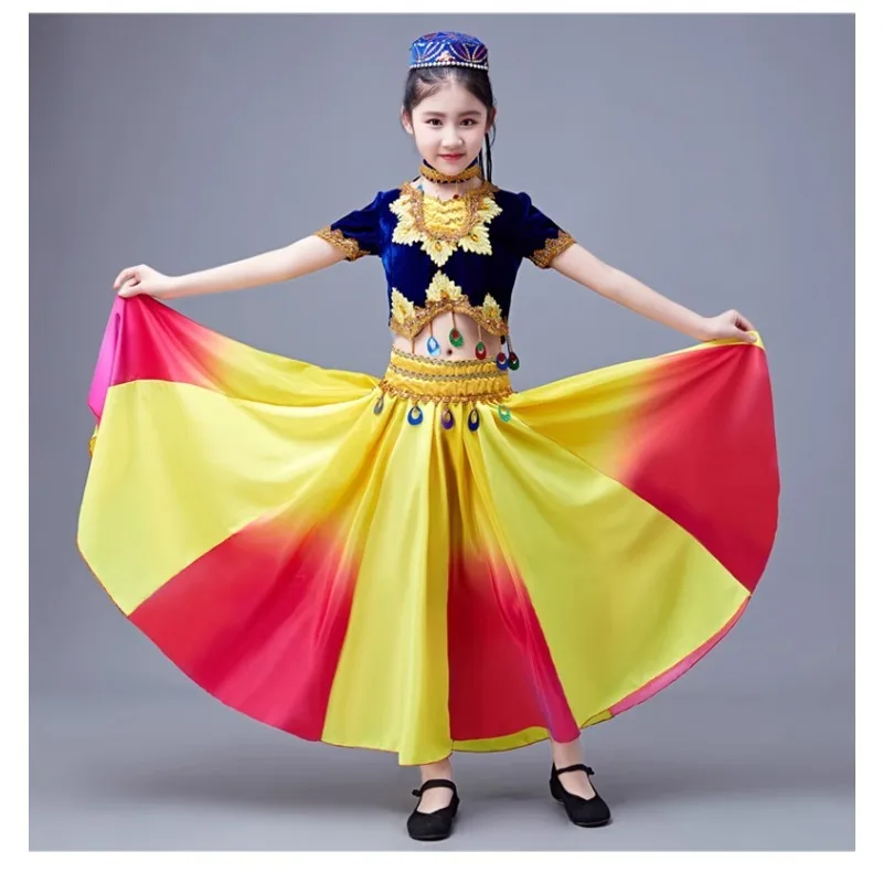 

Children's dance performance dress, dance swing skirt