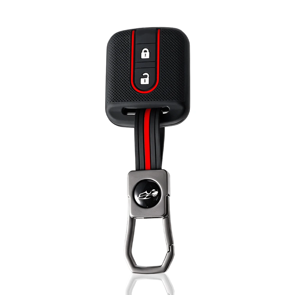 New Remote Car Silicone Key Case For Nissan Qashqai Micra Navara Almera Note 350Z Pathfinder Key Fob Rubber Cover 2 Buttons