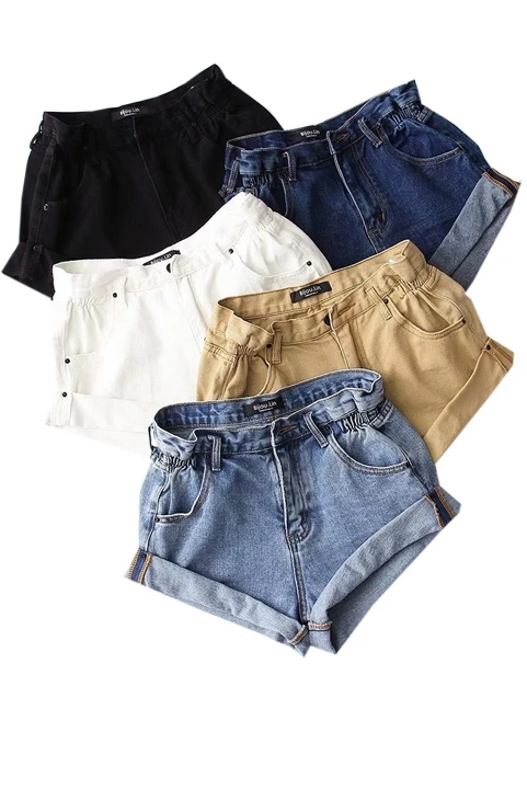 High Waist ort Jeans Capri Pants Women's Denim orts Waed out Faded Long Leg Beauties Spring 208 Sexy Hot New Sle