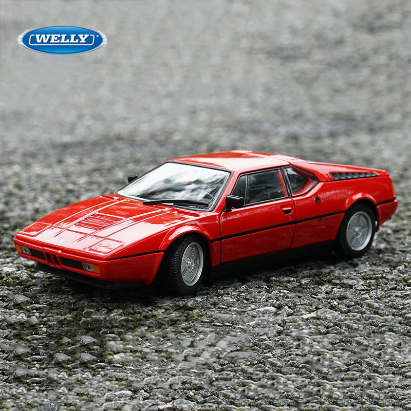 

WELLY 1:24 BMW M1 Sports Car Alloy Model Diecast Metal Toy Racing Classic Car Model High Simulation Collection Children Toy Gift