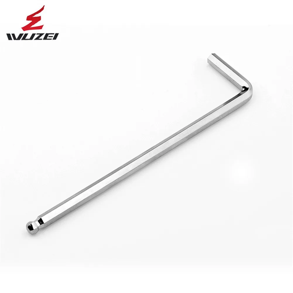 

1pcs Silver Steel Ball Point Head Inner Hex Keys Bicycle Long Hex Key Wrench Car Bikes Practical Replacement Accessories