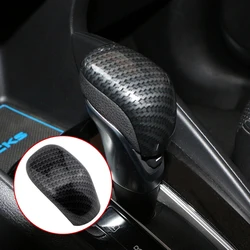 Carbon Fiber Car Gear Lever Head Shift Knob Cover Trim for Nissan Kicks 2017 - 2022 Accessories