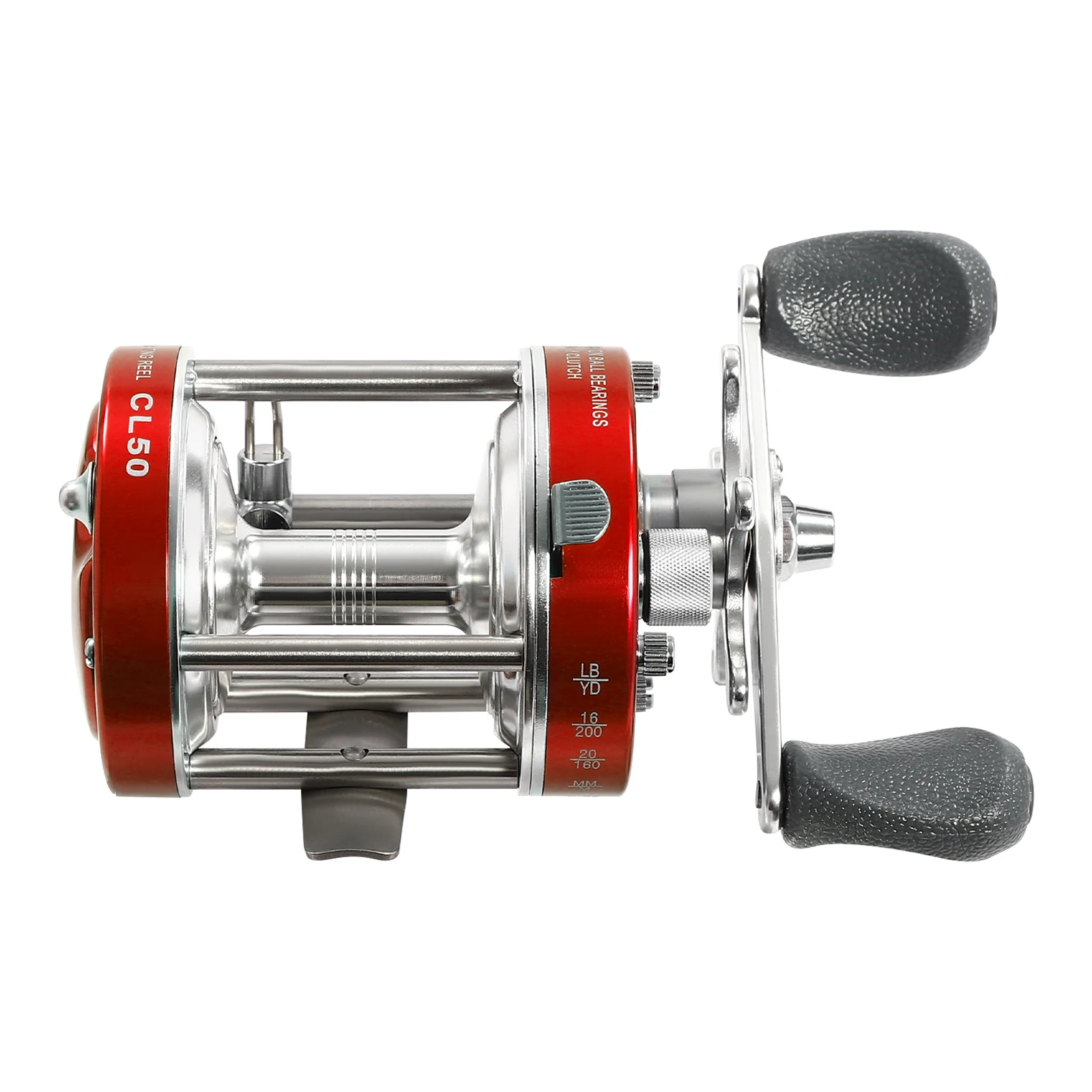 Round Baitcasting Reel Conventional Reel for Catfish Baitcasting Fishing Reel