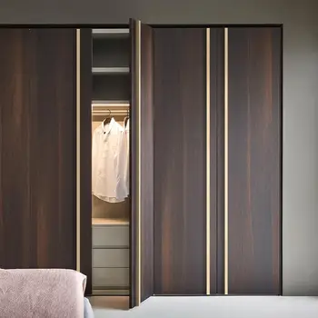 Minimalistické dlouhé kliky dveří skříněk 40-500 mm kartáčované zlato-stříbrné T-bar hliníkové úchyty na skříňky, úchytky na zásuvky, nábytkové kování 10 nejlepší prodej úchytky a knoflíky zásuvek v kartáčované zlaté barvě - №2