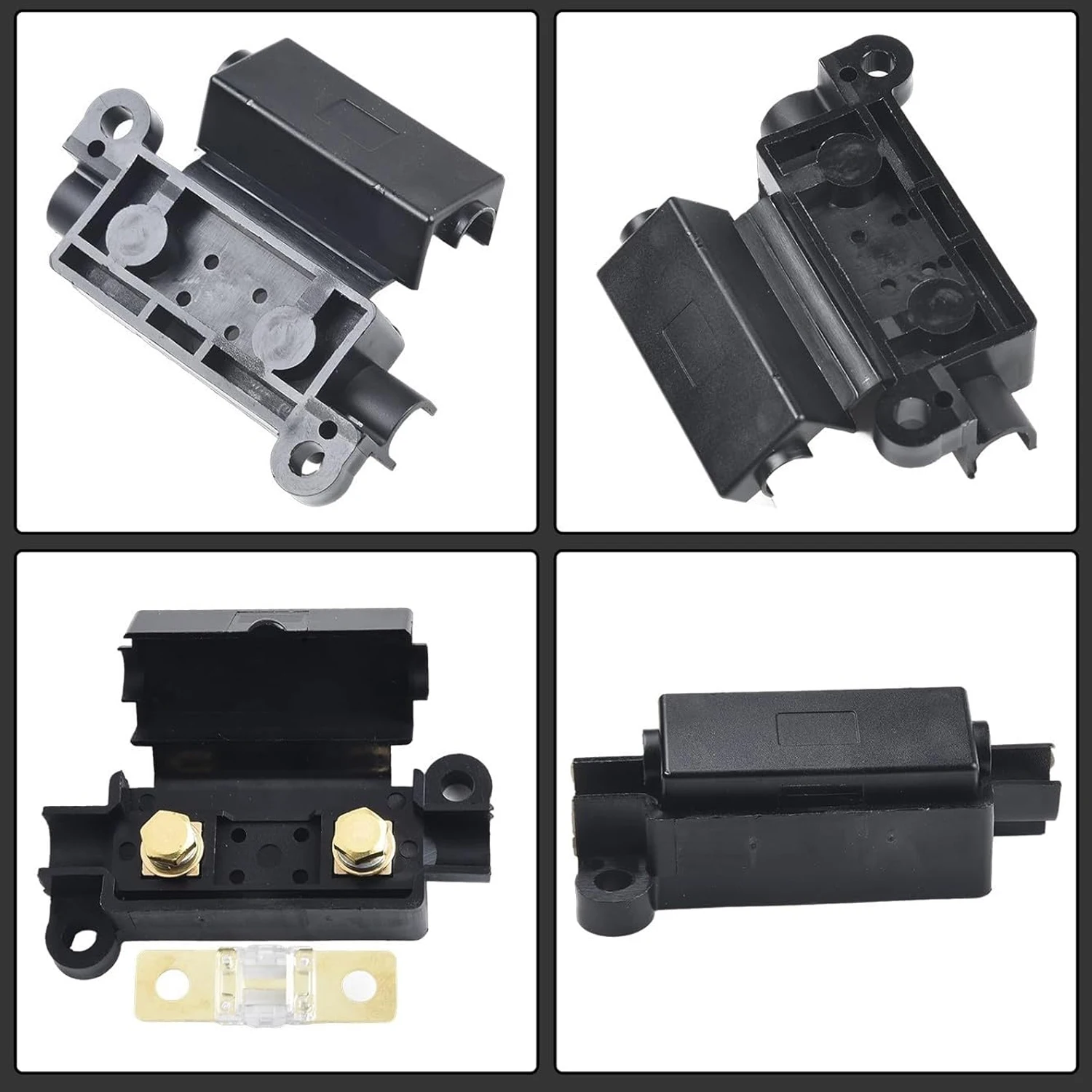 1 Set Sicherungshalter 30-200 Ampere Midi-Sicherung für Gabelsicherungen DC 12V 24V Auto-Klimaanlagen-Sicherungskasten Auto-Zubehör – Detail 4