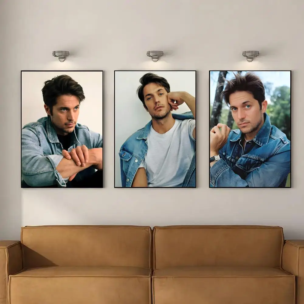 Actor Lucas Bravo Poster Room Decor Home Wall Art Printing Waterproof Garage Bed Room Posters Gift
