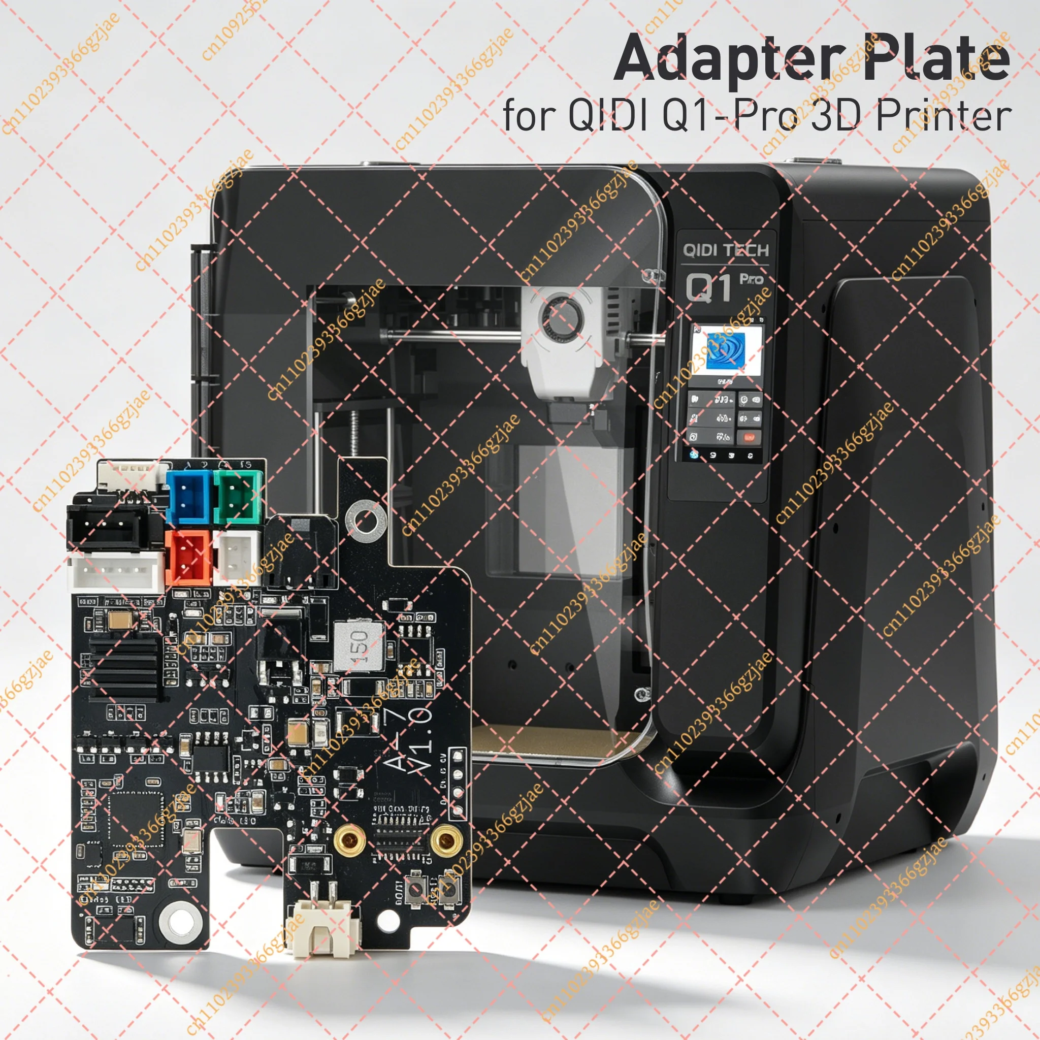 Adapter Plate for QIDI Q1-Pro 3D Printer, Replacement Extruder Circuit Board for QIDI Tech Q1 Pro 3D Printer Accessory