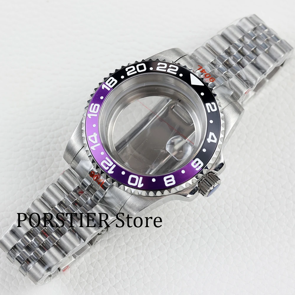 40mm NH35 case oyster/ jubilee bracelet 316L Stainless Steel for NH34 NH35 NH36 movement 28.5mm Dial Submariner gmt watach case