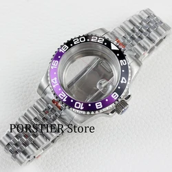 40mm NH35 case oyster/ jubilee bracelet 316L Stainless Steel for NH34 NH35 NH36 movement 28.5mm Dial Submariner gmt watach case