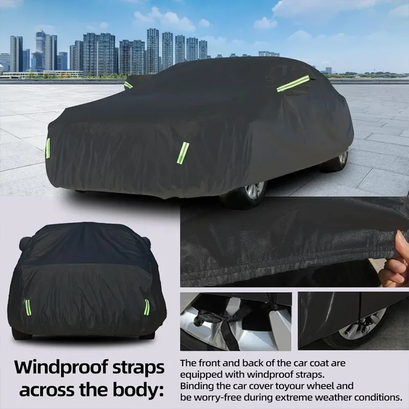 Outdoor Car Cover Waterproof Dustproof UV Sun Protection, Full Car Protector Exterior Parts For Subaru Impreza GC GD GE GJ GK - view 5