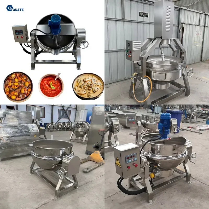 

2026 CE Electric Hard Candy Sirop Jam Cooking Pot / Sugar Melting Jacketed Kettle / Steam Cooking Candy Kettle