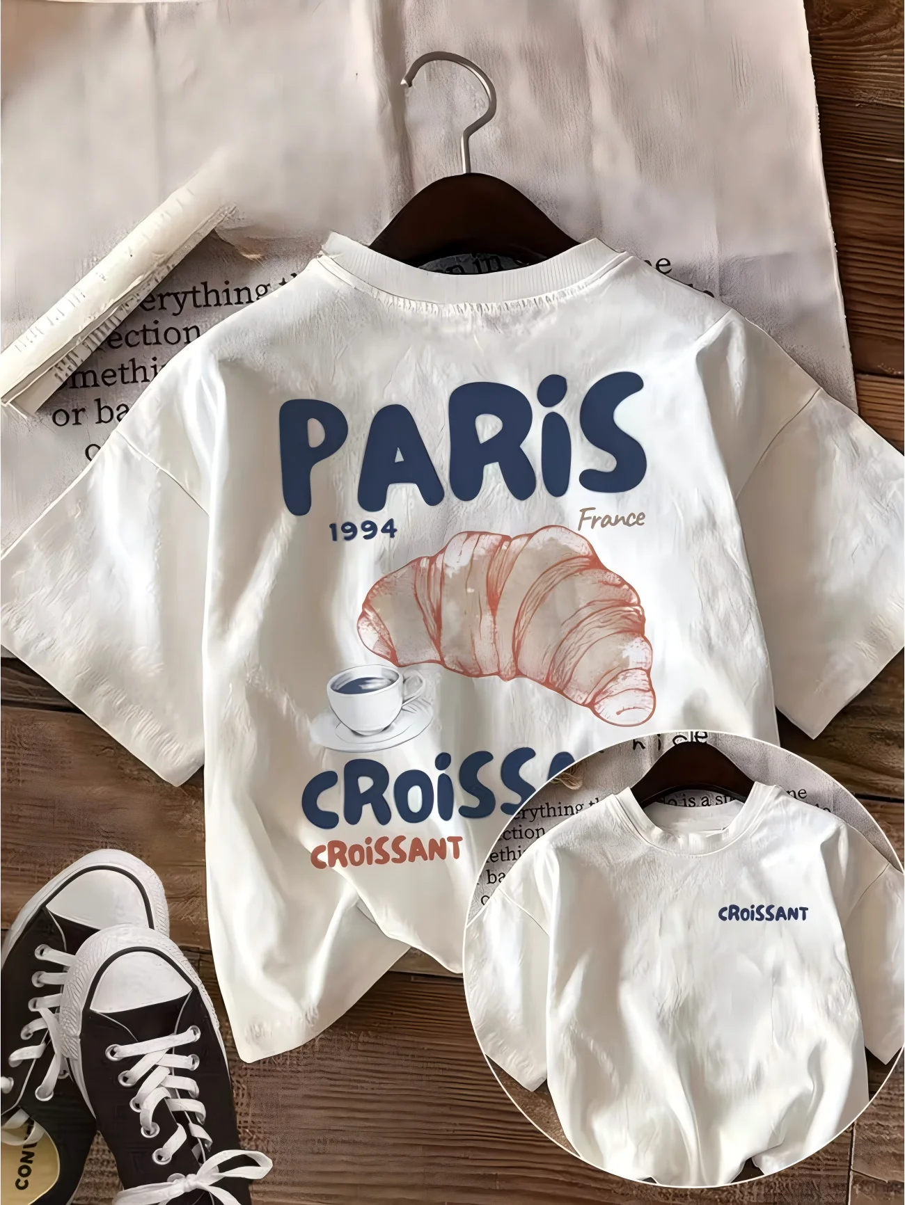 Camiseta gráfica vintage de París, Francia, 1994, camiseta retro de recuerdo de viaje, camiseta de verano de manga corta, estilo Harajuku, ropa de calle estética