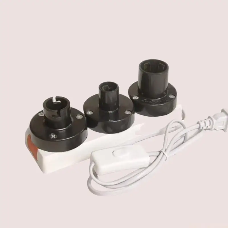 M5TD Retro Wall Light Switch E27+E14+B22 Quick Plug in Test Lamp Holder 220V 10A