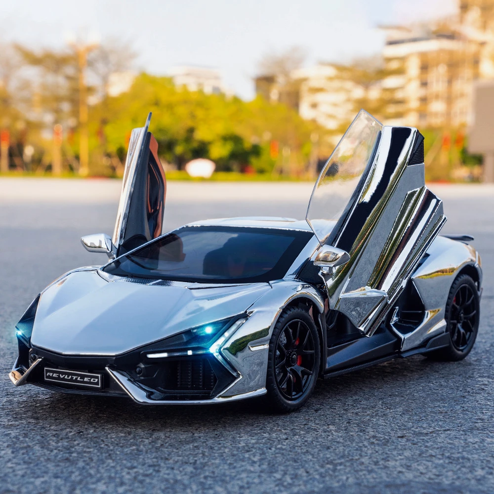 

Simulation 1:24 Rambo Revuelto spray plated alloy sports car model toy relatives and friends gifts