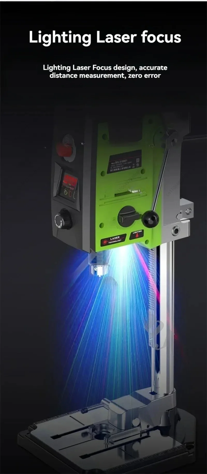 

800W Digital Display Bench Drill Small Industrial Grade High Precision Drilling Machine Miniature Multi Function with Lighting