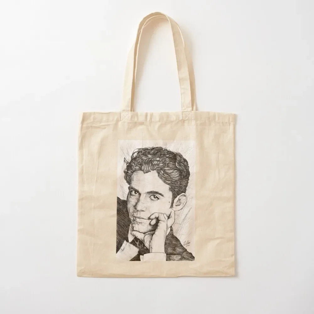 

FEDERICO GARCIA LORCA pencil portrait .1 Tote Bag Women's bag shopping bag logo shopping