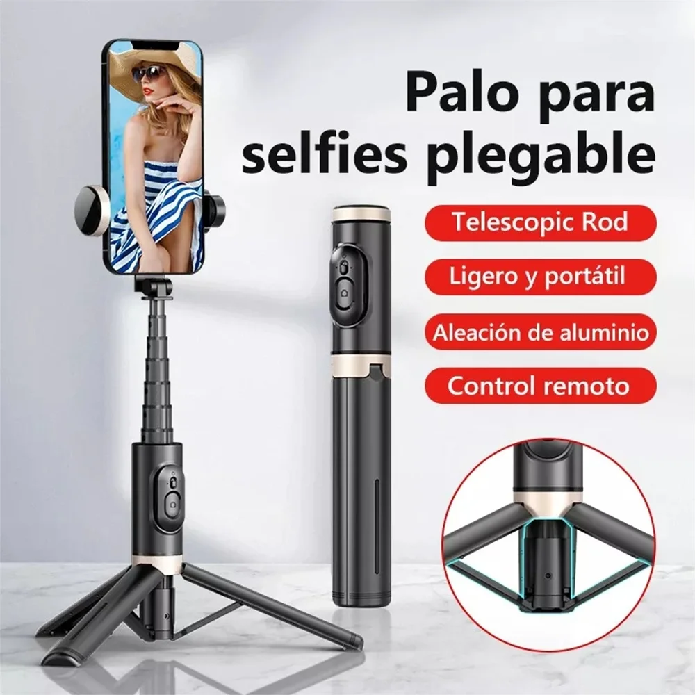 2025 NEW Bluetooth Selfie Foldable Wireless Tripod with Bluetooth Shutter Monopod Live Photograph for iphone