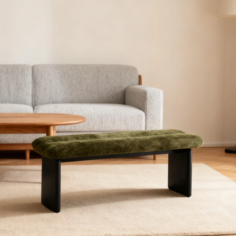 Bedroom, bedside stool, solid wood living room, sofa stool, home shoe change stool, homestay clothing store, bench stool