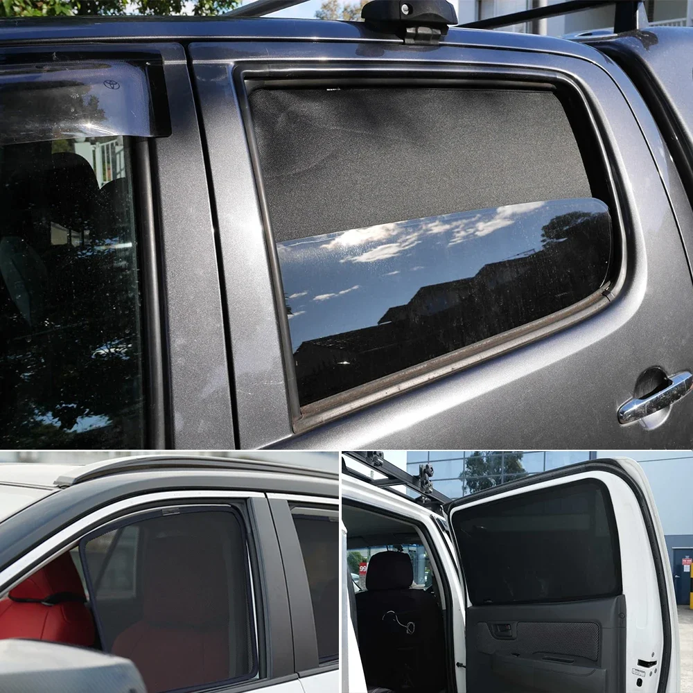 For Chevrolet Holden Colorado S10 2012-2020 Rear Side Window Sun Shade Car Sunshade Magnetic Front Windshield Mesh Curtain