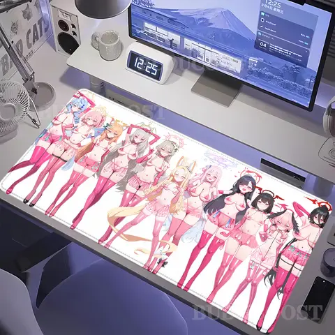 Game Blue Archive Sorasaki Hina Anime sexy Mädchen Hentai R18 Mauspad Gamer Büro Tastatur Mousepad Gaming HD-Druck XXL Schreibtischunterlage