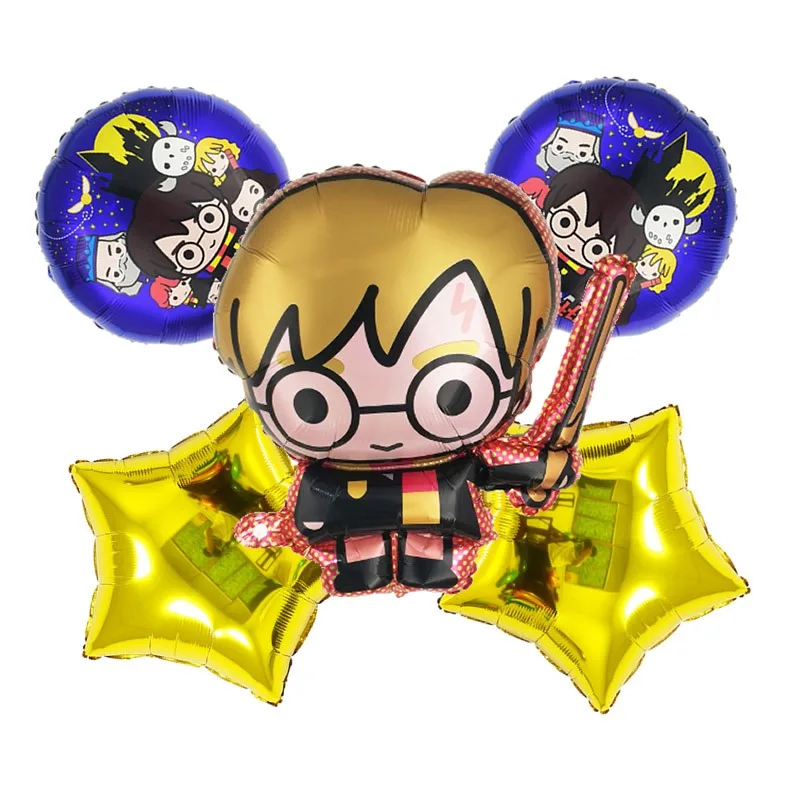 Harry Potter Balloon Children Happy Birthday Party Decoration Harry Potter Anime Figure Balloons Cute Cartoon Party Supply