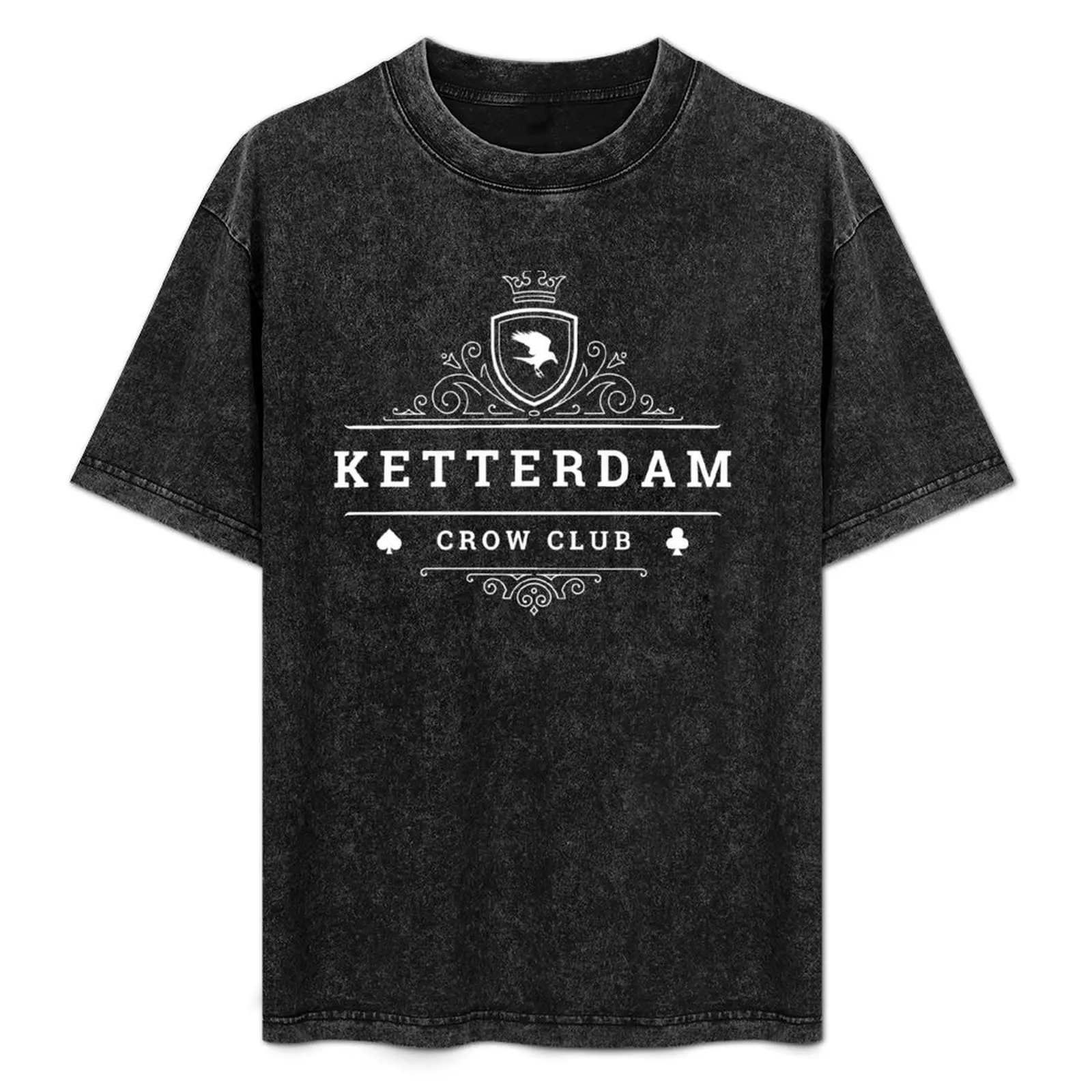 

Ketterdam Crow Club T-Shirt man t shirt summer cotton tshirt 100% t shirt for man anime tshirt T-Shirt