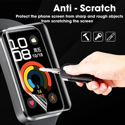 Imagen 2 del producto 1-10 Uds para Huawei Band 10 9 8 7 película de hidrogel protectores de pantalla HD para Huawei Bnad 8 7 reloj inteligente películas protectoras de cobertura completa