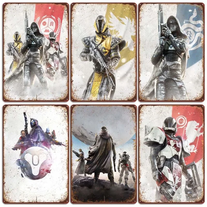 Gwent Characters Tin Sign Metal Posters Room Decor Vintage Metal Signs for Pub Club Game Room Wall Art Decoration Art of Murals