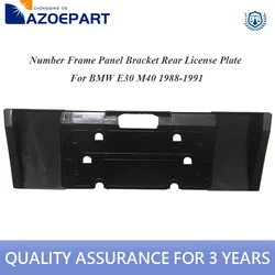 Number Frame Panel Bracket Rear License Plate for BMW E30 325i 325is 325ix 325e 318i 1988-1991