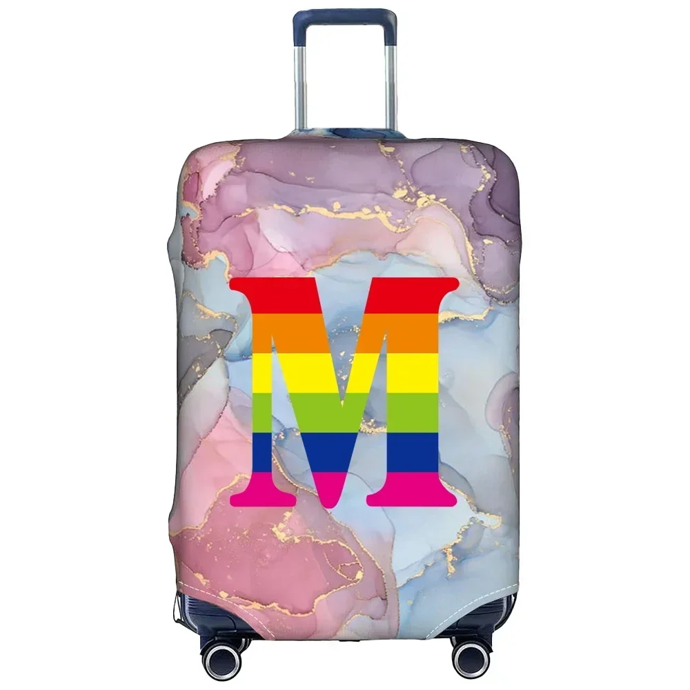 Outdoor Travel Suitcase Set Is Suitable for 18-32 Inch Dust Covers Travel Accessories Luggage Protection Covers Rainbow Printing