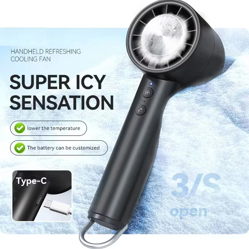 

Ручной небольшой вентилятор, холодильный кондиционер, портативный бесшумный высокоскоростной светодиодный дисплей, высокая мощность ветра, USB-вентилятор для зарядки