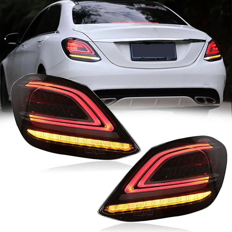 

Car Led Rear Lights For Benz W205 Tail Lights 2015-2021 Modified C-Class C180 C200 C260 C63 LED Running Taillights Assembly